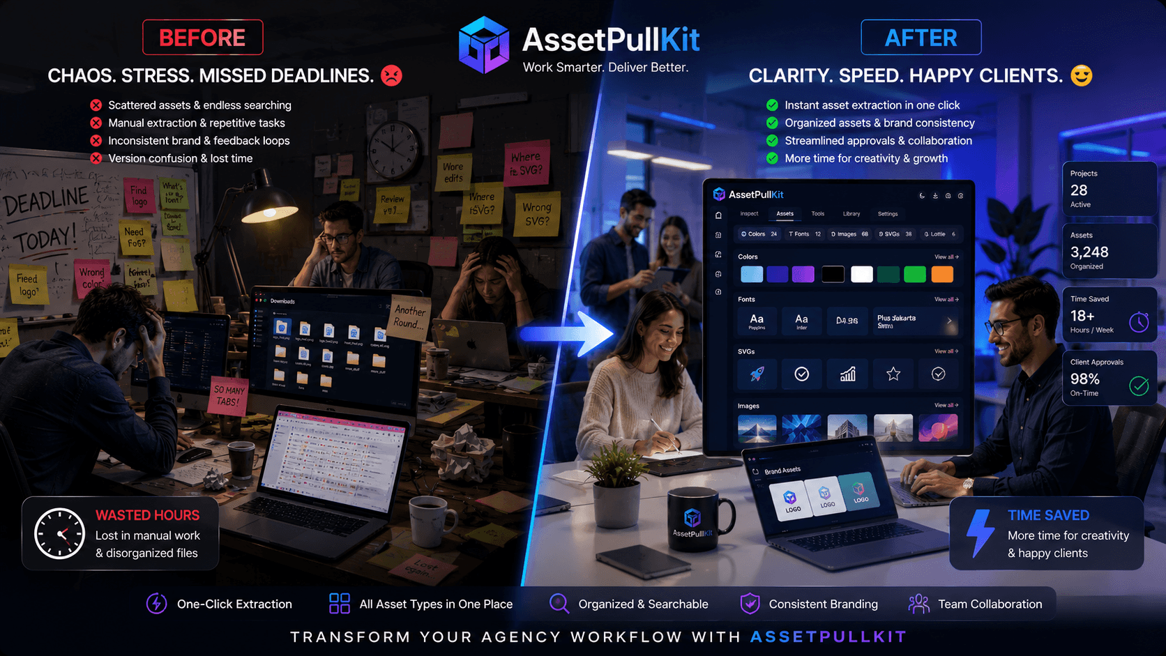 The Cost of Creative Chaos: How AssetPullKit Eliminates Wasted Time for Agencies
