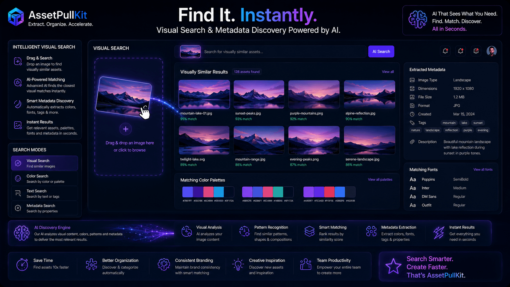 Beyond Keywords: Leveraging Visual Search and Metadata for Optimal Asset Discovery with AssetPullKit
